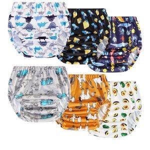 Colorful Kids Waterproof Training Pants Set of 6 Size 5T